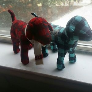 Plaid victorias secret pink dogs
